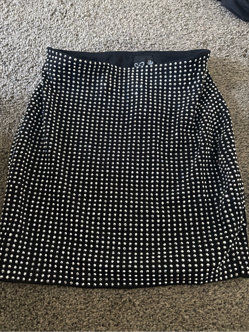 Studded Mini Skirt